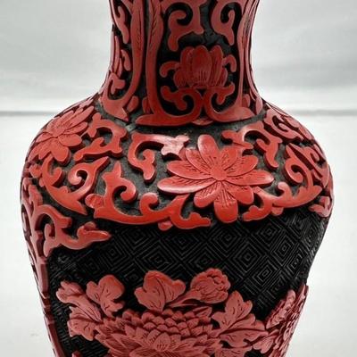 Chinese Cinnebar Vase