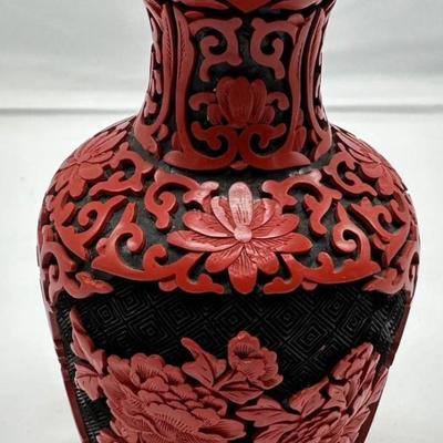 Chinese Cinnebar Vase