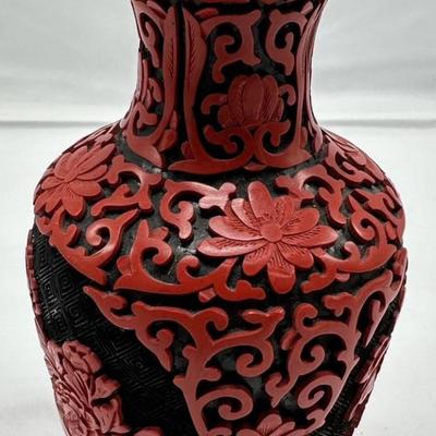 Chinese Cinnebar Vase
