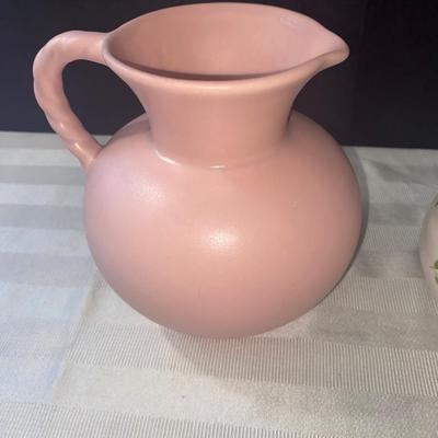 Royal Haeger USA Pitcher and pretty covered dish