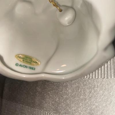 Really Old Salt and Pepper Shakers and 1983 Avon Bell with Handmade Dish