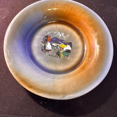Vtg Wade Irish Porcelain Countryside Bowl Shamrock Pattern 