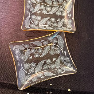 Chance Glass Calypto shallow dish (Set of 2)