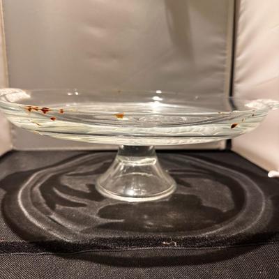 crystal cake platter