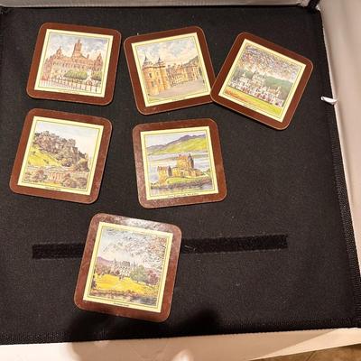 Set of four Pictures and set of 4 coasters