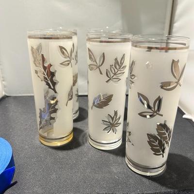 Silver leaf Cups set of 5