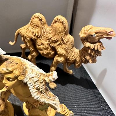 Vtg Fontanini Italy Nativity Set Manger Scene