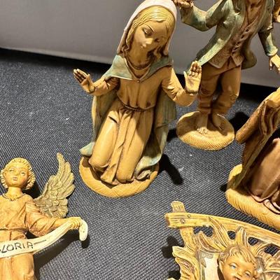 Vtg Fontanini Italy Nativity Set Manger Scene