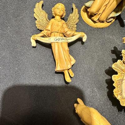 Vtg Fontanini Italy Nativity Set Manger Scene
