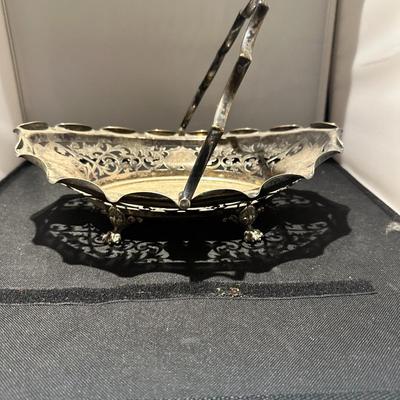 Victorian Silver Bride Basket 