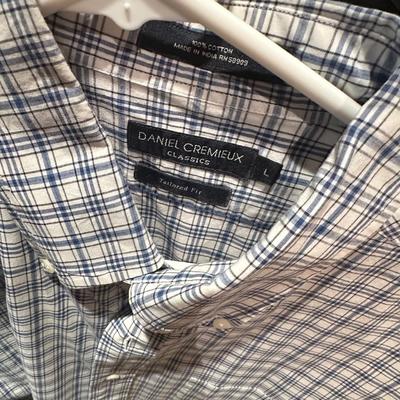 Lot of five men’s XL, long sleeve collared shirts – polo