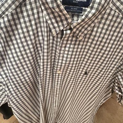 Lot of five men’s XL, long sleeve collared shirts – polo