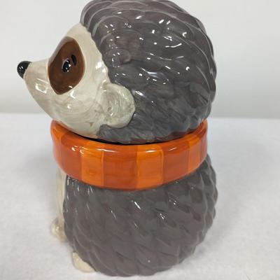 Hedgehog In Scarf Cookie Jar