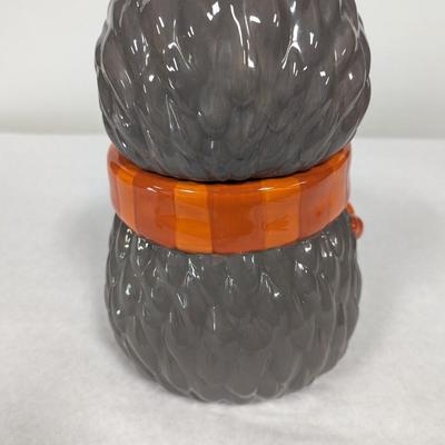 Hedgehog In Scarf Cookie Jar