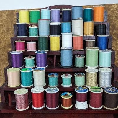 Bombay Thread Display Shelf Wall Decor Wooden with Thread