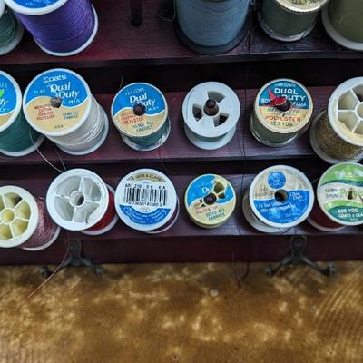 Bombay Thread Display Shelf Wall Decor Wooden with Thread