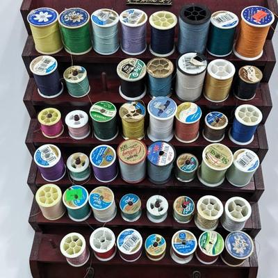 Bombay Thread Display Shelf Wall Decor Wooden with Thread
