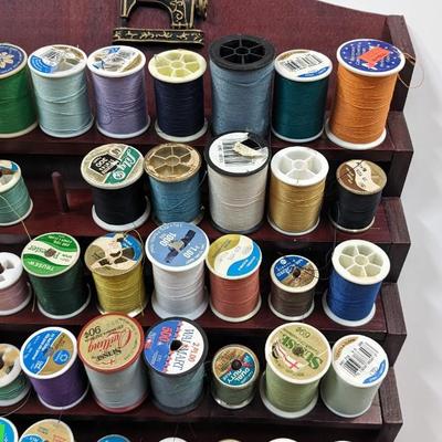 Bombay Thread Display Shelf Wall Decor Wooden with Thread