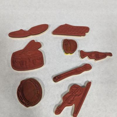 Musical Themed Ink Crafting Stamps