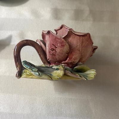 Vintage Italian Candle Stick Holders and Lovely little Green Bud Vase