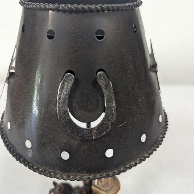 Cowboy Themed Horse Table Lamp