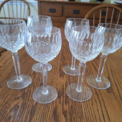 6 retired pattern waterford goblets