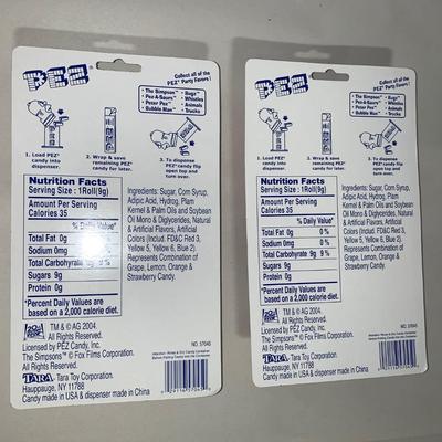 PEZ Lot 6 - Lot of Two (2) PEZ Sets, The Simpsons, MOC