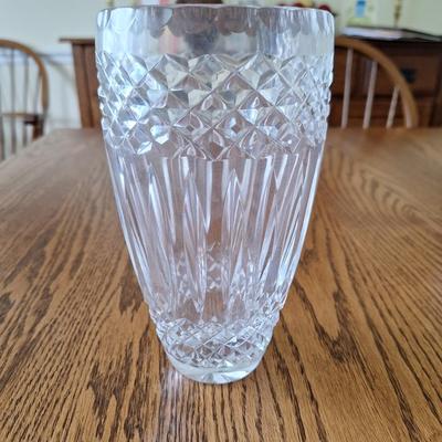 lead crystal vase
