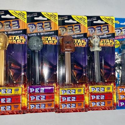 PEZ Lot 7 - Lot of Five (5) Star Wars PEZ