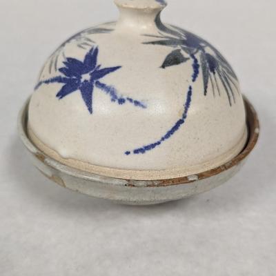 Signed Ceramic Bowl With Lid
