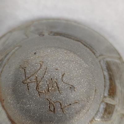 Signed Ceramic Bowl With Lid