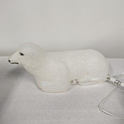Vintage Sheep Empire Blow Mold Light Up