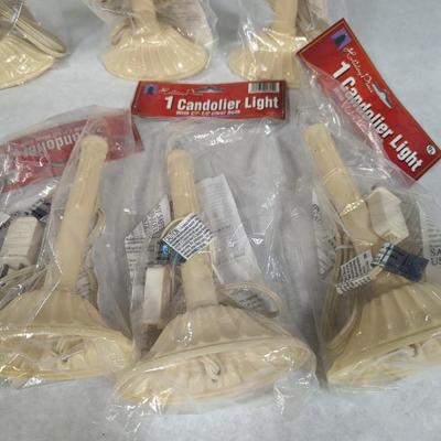 Vintage Candolier Lights & Safety Candle Holders