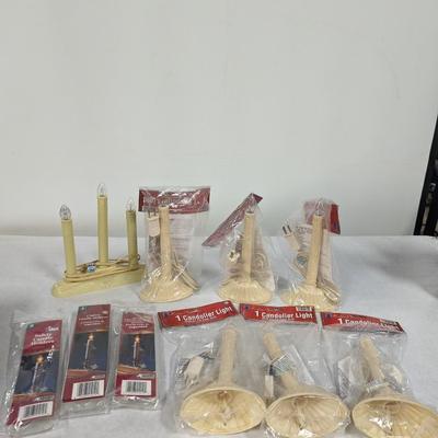 Vintage Candolier Lights & Safety Candle Holders