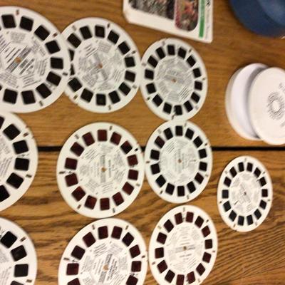 View Master With Lots of Reels in Container