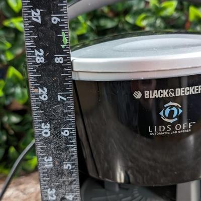 Black and Decker Lids Off Automatic Jar Opener Small Countertop Appliance