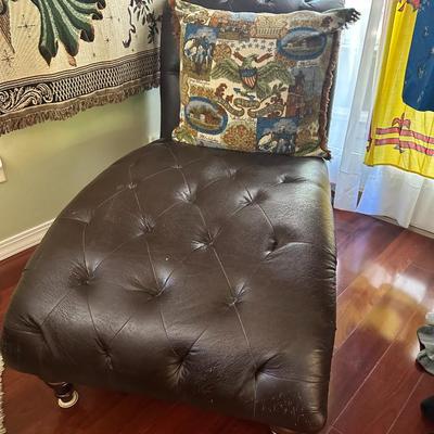 Fainting Chair & overstuffed pillow