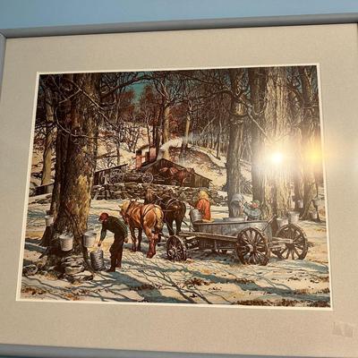 Winter Picture, signed