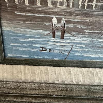 nautical picture home decor signed