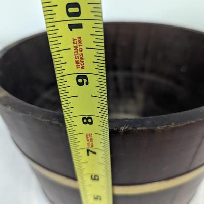 Vintage Wooden Nut-bowl Barrel
