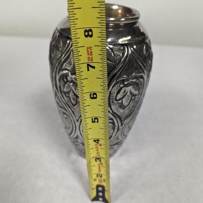 Metal Etched Urn