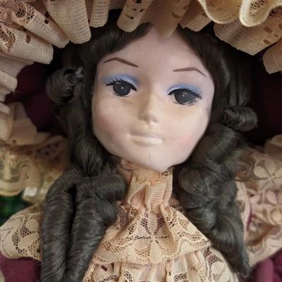 Vintage Felicia Bradley Dolls The Collectors Choice Tall Hoop Skirt Big Eyes Dusty
