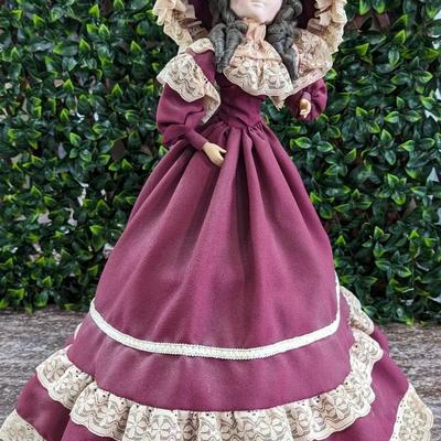 Vintage Felicia Bradley Dolls The Collectors Choice Tall Hoop Skirt Big Eyes Dusty