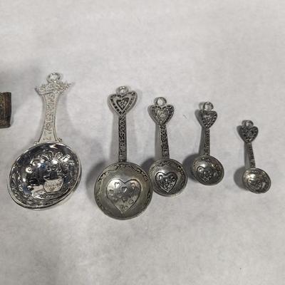 Ganz Measuring Spoons Pewter Cups