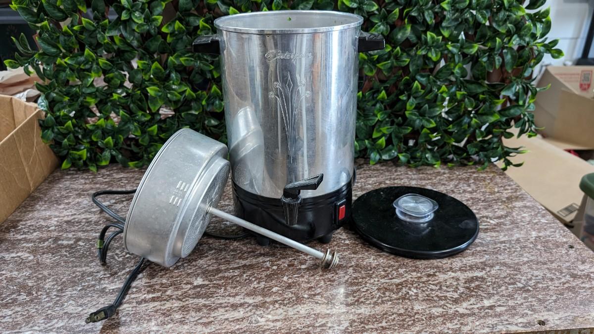 Vintage Coffee Pot Percolator Large Capacity Lid Substitute