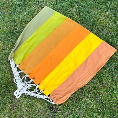 Vibrant Colored Canvas Hammock Swing