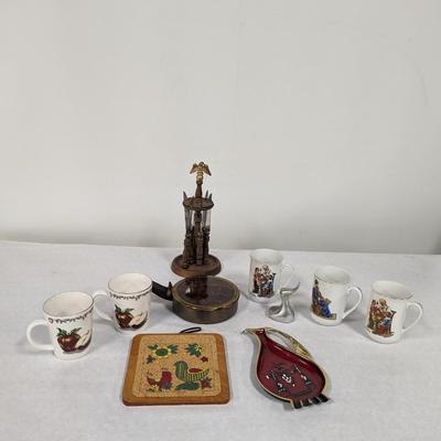 Hoselton Duck Figure Home Decor Coffee Mugs Knife Holder