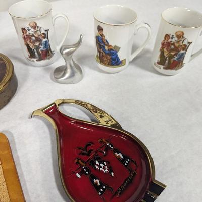 Hoselton Duck Figure Home Decor Coffee Mugs Knife Holder