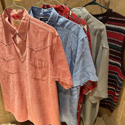 Lot of 5 Men’s shirts Cremieux and more XL