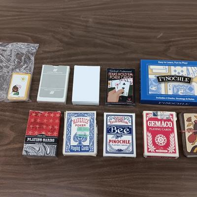 Assortment of playing cards - Poker and Pinochle